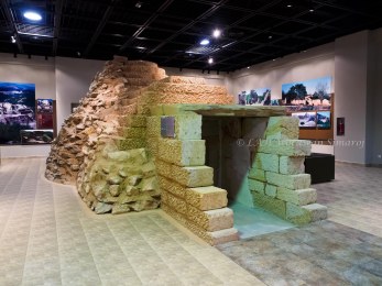 The actual-sized tomb replica of the ancient Thracian civilization at the Thracian Art Museum of the Eastern Rhodopes.